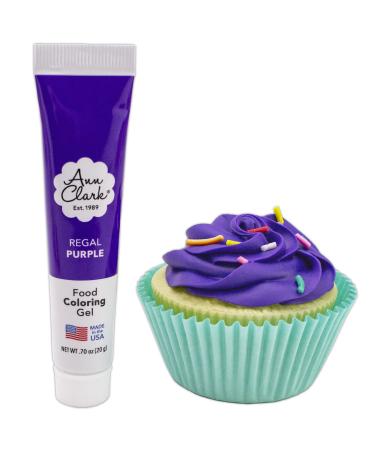 Ann Clark Regal Purple Food Coloring Gel, .70 oz. (20 g) vegan, kosher, non-GMO Made in USA