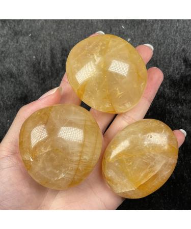 Natural Crystal Rough Natural Crystal Rough Specimen Natural Yellow Glue Flower Palm OrnamentsCrystal Stone for Home DecorStone 1 Piece - Buy Online on GoSupps.com
