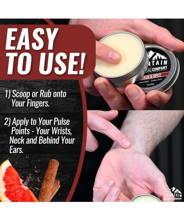 Rocky Mountain Barber Company Solid Cologne for Men Citrus & Spice Scent 2 Oz Size - Made with Coconut Oil Shea Butter - Long-Lasting Scent - Buy Online on GoSupps.com