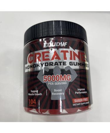 Creatine Monohydrate Gummies for Man and Woman Energy Support 104 Gummies