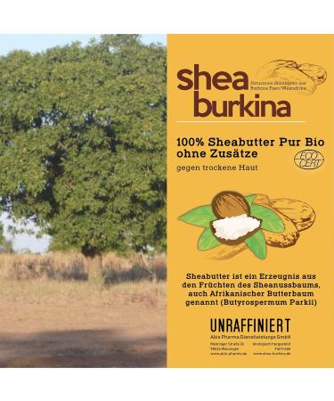 Abis-Pharma Organic Shea Butter 100g - Pure Unrefined Vegan & Fair Trade from Burkina Faso - Buy Online on GoSupps.com