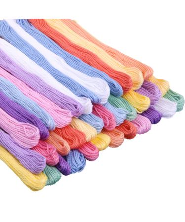 ZXIIXZ Crafts Floss  Cross Stitch Threads  Friendship Bracelets Floss  Cotton Thread Cross-Stitch Thread for Cross Stitching  Embroidery  DIY Bracelets  Friendship Bracelets Floss