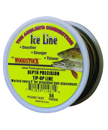 Woodstock Line 12-TU-50-20-MTR 50-Yard Metered Tip-Up Line 20 No., Black/Tan 12/Disp