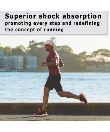 Unisex Running Insoles for Men & Women | Comfort Energy Arch Support & Shock Absorption | Plus Size Black/Green Inserts - Buy Online on GoSupps.com