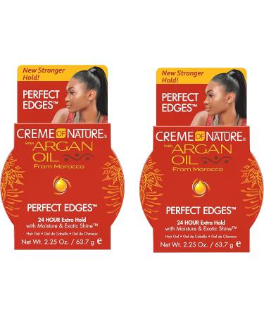 Creme of Nature Argan Oil Perfect Edges Control Hair Gel-2.25 oz (Pack of 2) - Buy Online on GoSupps.com
