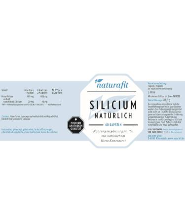 Buy Naturafit Silicon Natural Capsules - 60 Count | Enhance Wellness & Vitality | Fast International Shipping - Buy Online on GoSupps.com