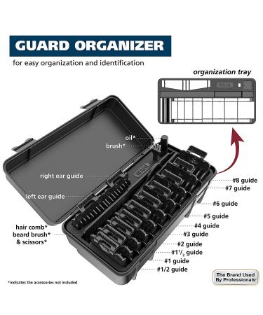 Wahl Clipper Genuine Smooth Cut Guide Comb Set - 12 Guards for Increased Cutting Performance and Convenient Storage - 3291 Black - Buy Online on GoSupps.com