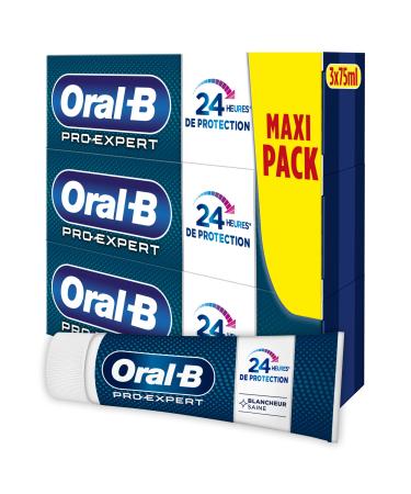 Oral-B Pro-Expert - Healthy White Toothpaste, Fresh and Minty - 3 x 75 ml
