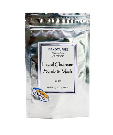 Dakota Free Facial Cleanser Scrub and Mask 60 gm silver packet