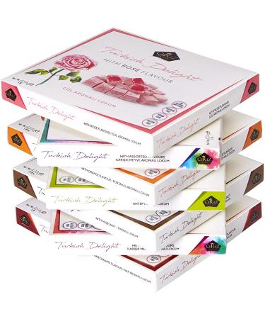 Cerez Pazari Turkish Delight Pistachio Candy 14.8oz Gift Box | Gourmet Vegan Sweets | Traditional Lokum Soft Candy Dessert | Glucose Free | 42 Pcs - Buy Online on GoSupps.com