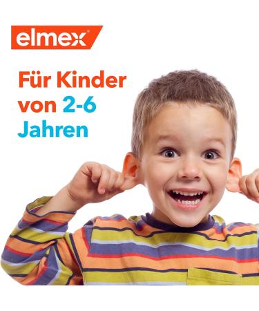 Elmex Children's Dental Set: Toothpaste & 6 Toothbrushes for Caries Protection (Ages 2-6) - 1 Pack - Buy Online on GoSupps.com