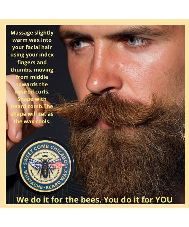 Sweet Comb Chicago Beard Styling Wax - Medium Hold with Tea Tree Oil for Men's Facial Hair Styling - Buy Online on GoSupps.com