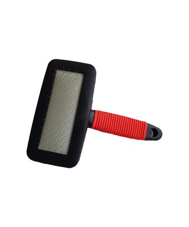 Lambskin brush for lambskins and Schaffelle universal care brush with soft grip dog brush long-haired fur brush for pets dogs brush and catbrush long-haired short hair brush black/red - Buy Online on GoSupps.com
