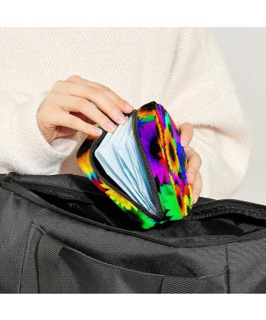 Anna Cowper Sunflower Pattern Menstrual Cup Pouch - Multi-Colored Sanitary Napkin Storage Bag for Women and Teens - Buy Online on GoSupps.com