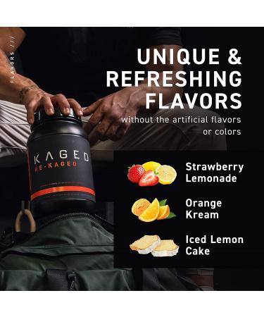 Post Workout Protein Powder  RE-KAGED Whey Protein Powder  Great Tasting Protein Shake with Whey Protein Isolate for Fast Post Workout Recovery with Complete BCAAs & EAAs (Iced Lemon Cake) - Buy Online on GoSupps.com