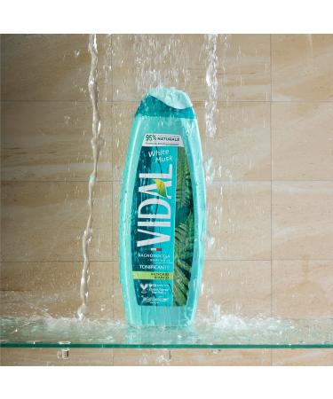 Vidal White Musk Shower Gel 250 ml - Moisturizing & Softening Body Care for Men & Women | Made in Italy - Buy Online on GoSupps.com