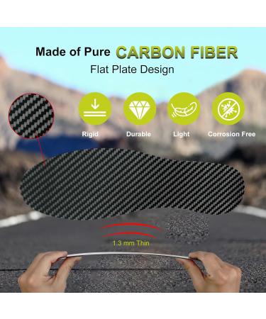 Carbon Fiber Insoles for Hallux Rigidus & Turf Toe | Rigid Sole Inserts for Sports Hiking & Arthritis - Size 8.5-9 Women 7.5-8 Men - Buy Online on GoSupps.com