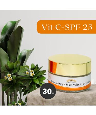 Gold Cosmetics Vitamin C Day Cream Moisturizer with SPF 25 - Multi-Purpose Skin Care (30 ml) | International Shipping - Buy Online on GoSupps.com