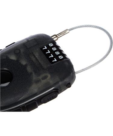 M-Wave 230051 Locknroll Cable Lock - 90cm Steel Bicycle Lock with 4-Digit Personal Security Code - Universal Padlock for Enhanced Security - Black - Buy Online on GoSupps.com