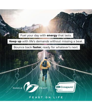 Muscle Feast Creatine + Isolate Big Bundle: 1 Creatine Powder (Unflavored 2lb) + 1 Whey Protein Isolate (Chocolate 5lb) | Premium Supplements Vegetarian Gluten Free - Buy Online on GoSupps.com