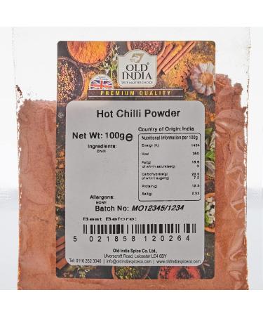 Old India Hot Chilli Powder 100g - Authentic Indian Spice (Pack of 1) - Buy Online on GoSupps.com