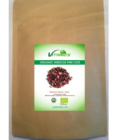 Vitanics Organic Hibiscus Finely Cut (Hibiscus Fine Cuts) (500g)