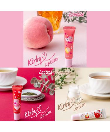 Lovisia Kirby 6 Count Cute Lip Gloss for Women Organic Lip Gloss for Girls with Camellia Leaf Starfruit Rose& Tea Leaf Extract Natural Lip Glosses Tube for Dry Lips Made in Japan | Milk Tea - Buy Online on GoSupps.com