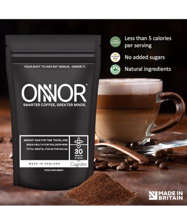 ONNOR Instant Genius Coffee Nootropic Infused Instant Coffee - Improve Focus Memory Cognitive Function and 30 Servings - Buy Online on GoSupps.com