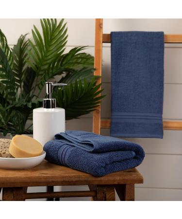 Sticky Toffee Oeko-Tex Cotton Hand Towels - Soft & Absorbent 500 GSM Set of 2, 16x28in Blue Towels - Buy Online on GoSupps.com