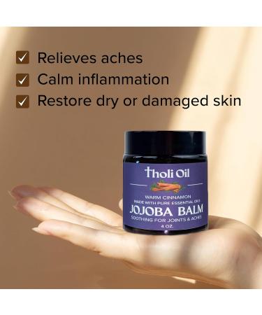 Plantar Fasciitis Relief Balm Jojoba Cream with Cinnamon Cassia Spikenard & Hyssop Soothes Heels Supports Joints & Skin Repair (4oz) 4 Ounce - Buy Online on GoSupps.com