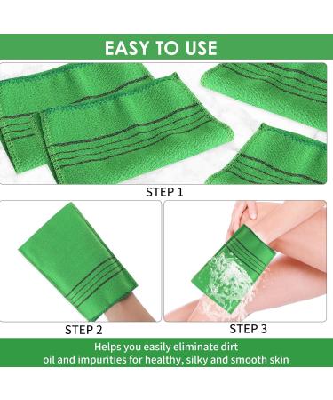 Gjinxi 5-Piece Korean Peeling Gloves - Exfoliating Medium Green Gloves for Deep Clean and Dead Skin Removal - Buy Online on GoSupps.com