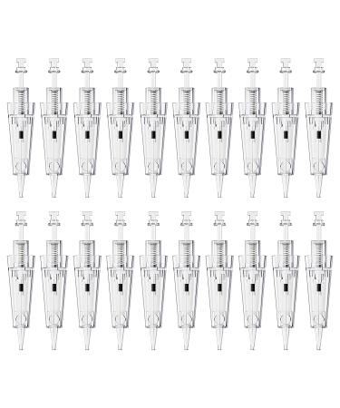 Stylia 20 Piece PMU Cartridges for Microshading Eyeliner & Eyebrows - Clear Disposable & Easy to Install - 1RL For Lining & Shading - Buy Online on GoSupps.com