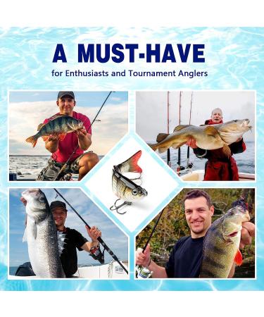 CharmYee Multi Jointed Swimbait Topwater Bass Fishing Lure 0.7oz - Lifelike Hard Bait for Trout and Perch - Buy Online on GoSupps.com