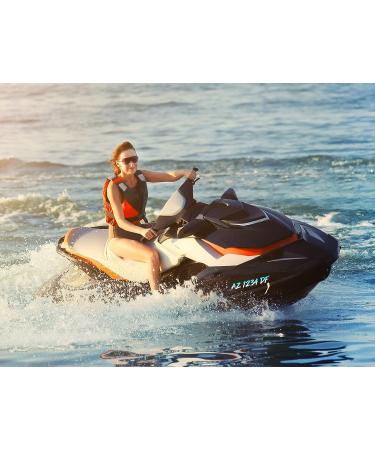 Custom Personalized State Boat Registration Numbers - 2 Pack Pair Vinyl Decal Sticker - Premium Gradient Print - VulgrCo - Buy Online on GoSupps.com