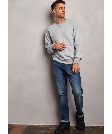 Russell Athletic Men's Cotton Rich 2.0 Premium Fleece Sweatshirt - X-Large, Oxford - Buy Online on GoSupps.com