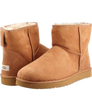 UGG Men's Classic Mini Winter Boot 11 Chestnut Twinface - Genuine Sheepskin Lined Boots - Buy Online on GoSupps.com