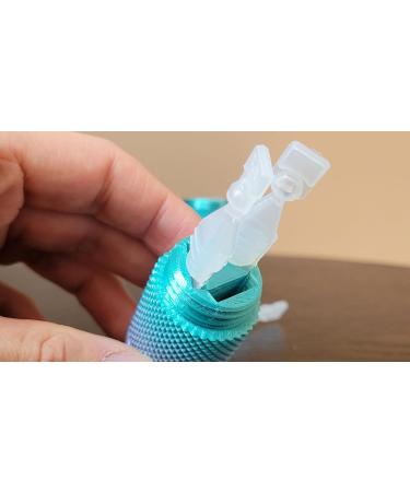 Znet3D Eye Drop Vial Holder & Travel Case - Securely Holds 3 Vials - Screw-On Lid Knurled Design - Multi-Color Travel Solution for Safe Vial Storage - Buy Online on GoSupps.com