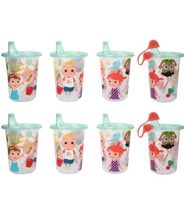 CoComelon Toddler Sippy Cups 10oz - 8 Pack with Lid and Travel Cap - Buy Online on GoSupps.com