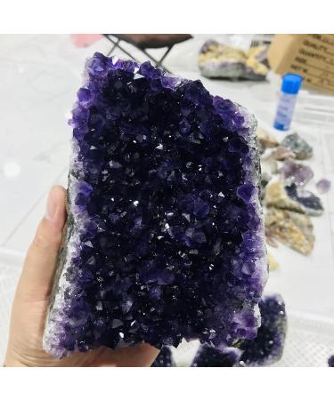 Natural Crystal Rough Natural Crystal Rough Uruguay Stone Amethyst geode Crystal Quartz Cluster Home Decor Display amethyste (Size : 900-1000g) (Size : 1500-1600g) - Buy Online on GoSupps.com
