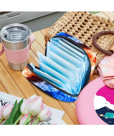 Buy Women's Retro Napkin Storage Bag | Yin-Yang Menstrual Cup & Portable Bandages - Ideal for Period Needs - Buy Online on GoSupps.com