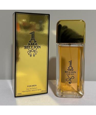 Billion Eau De Parfum for Men Natural Spray 3.4 fl oz Gold - Buy Online on GoSupps.com