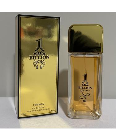 Billion Eau De Parfum for Men Natural Spray 3.4 fl oz Gold