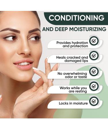 Green Tea Matcha Sleeping Lip Mask Balm - Moisturizing & Anti-Aging Formula for Younger, Plump Lips Overnight - Best Solution for Chapped Lips - Infused with Power Benefits of Matcha - Buy Online on GoSupps.com