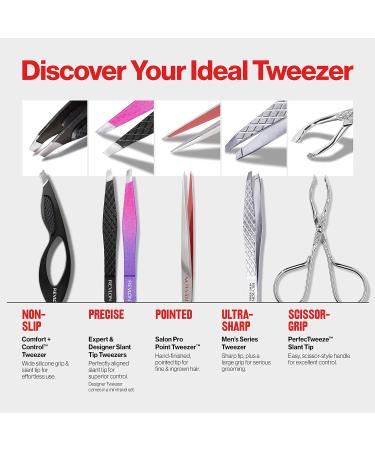 Revlon Comfort and Control Tweezer - Easy-to-Use Eyebrow Tool | Wide Grip | 1 count - Buy Online on GoSupps.com