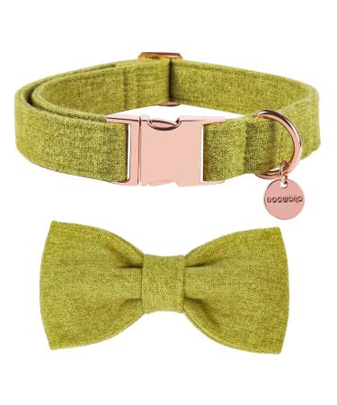 Dogwong dog collar with removable fly green pet collar dog hinge gift for girls or young dogs comfortable adjustable dog collar for small medium-sized dogs X-Small (pack of 1) New green