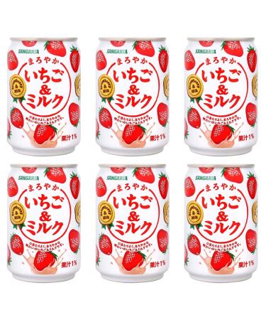Sangaria Strawberry Milk, Extremely Popular in Japan - 8.69 Fl Oz | Pack of 6