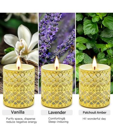 Fragrance Candle Gift Set for Women - 6 Large Soy Wax Candles 200 Hours Burn Time Perfect Valentine's Day Gift in Elegant White Glass - Buy Online on GoSupps.com
