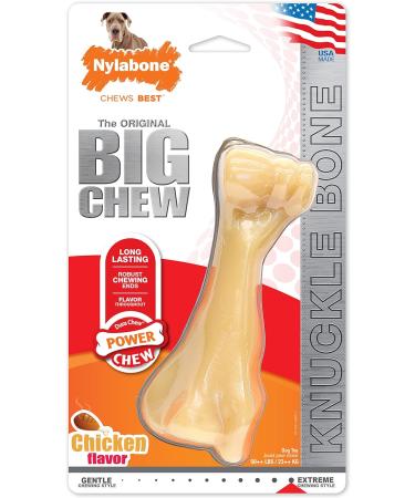 Nylabone Extreme Tough Dog Chew Toy Monster Beef Thigh Cleans Teeth Beef Flavour XXL for Dogs Over 23 kg package may vary - Buy Online on GoSupps.com