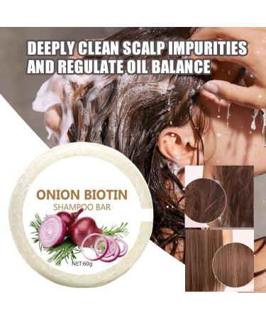 Onion Rosemary Shampoo Bar 60g Nourishing Onion Biotin Shampoo Bar Moisturizing biotin shampoo with rosemary and onion extract care conditioner for all hair - Buy Online on GoSupps.com
