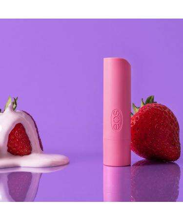 eos 100% Natural & Organic Lip Balm Stick Strawberry Sorbet All-Day Moisture Made for Sensitive Skin 4g 2-Pack Strawberry Sorbet 4 g (Pack of 2) - Buy Online on GoSupps.com